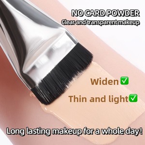 <span class=keywords><strong>Pinceau</strong></span> de fond de teint à tête plate et manche spiralé, direct usine, pour maquillage léger, anti-traces, correcteur, <span class=keywords><strong>pinceau</strong></span> masque facial, application en une seule ligne pour le visage - Product Image 3