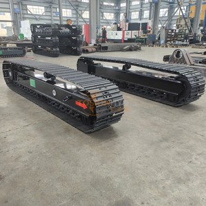 15 tấn thép theo dõi khung gầm bánh xích theo dõi khung gầm cho giàn khoan cơ khí và Máy Nghiền - Product Image 5