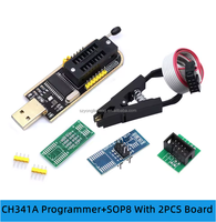 Módulo Programador USB CH341 para EEPROM Flash BIOS Serie 24 25 + Clip de Prueba SOIC8 SOP8 para EEPROM 93CXX / 25CXX / 24CXX