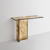 Table basse de luxe - Verre coloré ovale pour salon, plateau en verre fusionné au design liquide, idéal pour la décoration