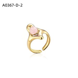 Anillo de Moda con PIEDRA NATURAL A0367 para Mujer, Joyería de Alta Calidad - Product Image 2
