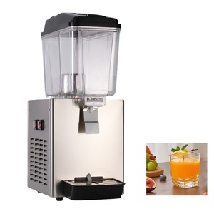 Commercial Stainless Steel 1-3 Cylinder 16L Large Capacity Hot Cold Dual-Use Beverage Juice Dispenser with <b>Refrigeration</b> - Product Image 2