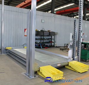 四柱三层车辆存放升降机 液压式汽车三层堆叠器 三层停车升降机 汽车设备升降装置 - Product Image 3