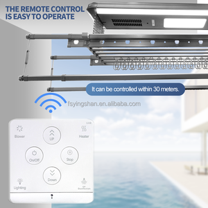 Secador eléctrico de pared montado en el techo con sensor inteligente, secador automático de ropa con calefacción, <span class=keywords><strong>tendedero</strong></span> telescópico con colgador de elevación - Product Image 2