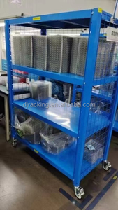 מתלה מתכווננת dj מתלה עם גלשן גלגלים בינוני אחסון פלדה לסדנה מטען ואחסון - Product Image 2