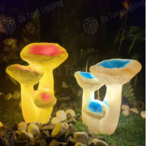 Lámpara de Escultura Artística con Forma de Hongo, Iluminación Decorativa para Jardín, Césped, Paisaje Festivo - Product Image 6
