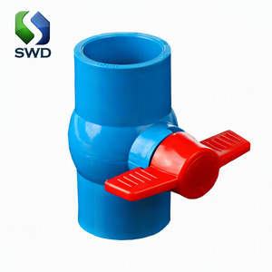 <span class=keywords><strong>วาล์ว</strong></span>ปิดบอลแบบแมนนวล SWD Blue TIS <span class=keywords><strong>PVC</strong></span> Compact ขนาด 1/2''-2'' เกลียว OEM ผลิตตามสั่งสำหรับระบบน้ำ<span class=keywords><strong>ประปา</strong></span> - Product Image 1