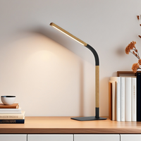 Lampe de bureau LED portable moderne Lampe de table d'étude simple avec décor de créativité réglable pour le bureau à domicile