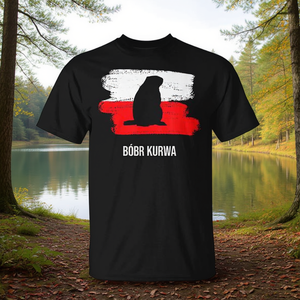 Camiseta con Memes de la Bandera de Polonia, Diseño de Castor, Inspirada en Memes de Internet, Camiseta Promocional - Product Image 3