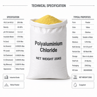 Poudre de chlorure de polyaluminium de haute pureté PAC pour les stations d'eau potable
