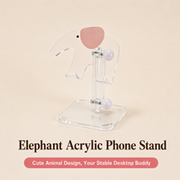Support de téléphone en acrylique personnalisé, réglable en hauteur, rotatif et pliable, pour la maison et le bureau, idéal pour regarder des films