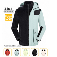 Veste thermique d'hiver coupe-vent pour le voyage en plein air et l'alpinisme, manteau décontracté bicolore, doublure intérieure ultra-douce 100% polyester