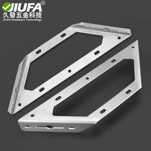 Soportes triangulares de acero inoxidable JiuFa para marcos de estantes de gabinetes, soportes de esquina duraderos - Product Image 2
