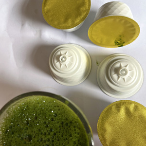 Cápsulas de Cappuccino Compatibles con <span class=keywords><strong>Dolce</strong></span> <span class=keywords><strong>Gusto</strong></span> para Oficina, Cápsulas de Matcha, 16 Cápsulas por Paquete, Cápsulas de Café Matcha Latte - Product Image 3