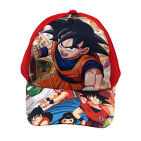 Gorra de Béisbol de 6 Paneles con Estampado de Anime para Niños, 100% Poliéster, para las Cuatro Estaciones, para Niños