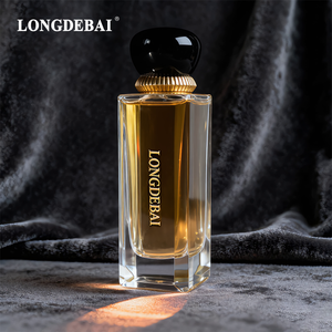 Botella de Perfume Cuadrada Árabe de Lujo, de Vidrio Transparente, con Cierre a Presión, 50ml 100ml, Botella de Perfume Vacía con Caja de Regalo - Product Image 5