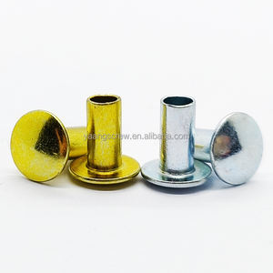 Remaches de metal, remaches sólidos de acero galvanizado, 2mm, 3mm, 4mm, 5mm, cabeza de sartén chapada en zinc, remache ciego - Product Image 2