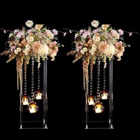 Décorations de mariage transfrontalières : marqueurs d'allée, centres de table pour desserts, accessoires de style podium, style moderne, fabriqué en Chine, mariage de rêve