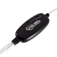 Nouveau câble d'interface MIDI USB 2M, convertisseur PC vers clavier musical, adaptateur de cordon, livraison gratuite, vente en gros