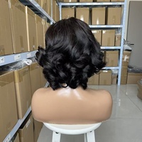 Peluca Bob Ondulada Natural con Encaje Frontal de Alta Definición 5x5, Cabello Vietnamita Original SDD, Textura Uniforme, Densidad 300
