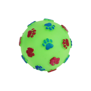 Pet oyuncaklar vinil sıkmak Squeak çıngırak topu Pet interaktif kedi köpek oyuncak top ses ile - Product Image 2