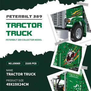 Juego de bloques de construcción de camión Tractor de juguete electrónico de alta calidad, decoración educativa de escritorio, regalo de cumpleaños para niños, tema de coches - Product Image 3