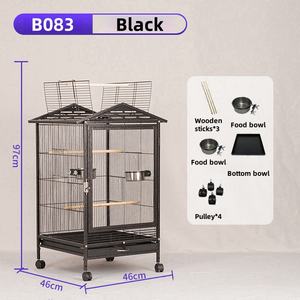 Jaulas <span class=keywords><strong>para</strong></span> Pájaros Grandes de Acero Inoxidable <span class=keywords><strong>para</strong></span> Exteriores, Jaula <span class=keywords><strong>para</strong></span> Loros, Jaulas Multifuncionales con Ruedas - Product Image 5
