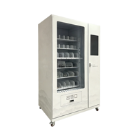 Máquina Expendedora con Esterilización UV-C, Kiosco Autoservicio con Pantalla Táctil Autodesinfectante para Bebidas y Aperitivos Higiénicos