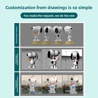 Enseigne LED extérieure gonflable publicitaire, modèle de dessin animé, mascotte ambulante personnalisée, costume d'image IP pour marketing créatif