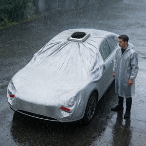 Bâche de protection automatique pour voiture, tente de luxe portable pour <span class=keywords><strong>camping</strong></span> extérieur et abri imperméable pour véhicule – Meilleures ventes - Product Image 2