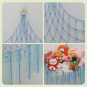 Oem/odm fait à la main <span class=keywords><strong>en</strong></span> macramé peluche jouet hamac multicolore peluche jouet plateau <span class=keywords><strong>de</strong></span> rangement hamac <span class=keywords><strong>coin</strong></span> suspendu - Product Image 4