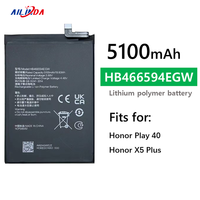Batterie Li-ion polymère Ilinda de haute qualité HB466594EGW pour Huawei Honor Play 40 Honor X5 Plus Batteries 5100mAh