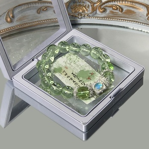 Pulsera de cuentas cuadradas de resina acrílica y lucita, estilo <span class=keywords><strong>Xiaohongshu</strong></span>, fresca y dulce, accesorio de mano para niños y estudiantes, regalo al por mayor - Product Image 5