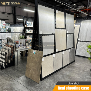 Sistema Modular de Exhibición de Azulejos de Metal Independiente - Cree una Impresionante Pared de Exhibición de Azulejos, Soporte de Exhibición de Azulejos de Granito - Product Image 5