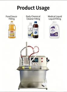 Máquina Llenadora de Leche y Jugos Semiautomática, Utilizada para Llenar Bolsas de Succión para Líquidos Espesos, Lociones, Miel y <span class=keywords><strong>Gel</strong></span> de Ducha - Product Image 2