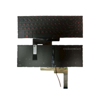 Pengganti Keyboard Laptop untuk MSI Katana GF76 11SC GF76 12UC GF76 12UE GF66 12UE GF76 Tata Letak RU SP US UK Lampu Latar Merah