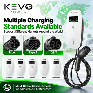 <span class=keywords><strong>KEVO</strong></span> 7KW 11KW 22KW Typ 2 AC EV-Ladegerät mit RFID-App-Steuerung IP65 und 4,3-Zoll-Farbdisplay für Privat- und Großhandelsnutzung - Product Image 5