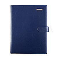 Organizador de negocios personalizado de cuero PU, carpeta de archivo A5 A4, almohadilla de escritura, carpeta de presentación