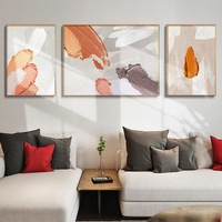 Vente en gros de cadres décoratifs personnalisés pour la maison, œuvres d'art de luxe, triptyque mural, peinture en porcelaine de cristal pour la maison
