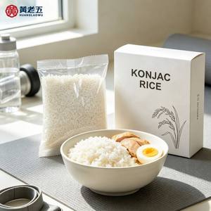 Arroz Instantáneo de Konjac al por Mayor OEM, Grano Desazucarado, Marca Privada, Alimento Deshidratado de Larga Duración 80g - Product Image 1