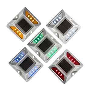 NOKIN אלומיניום LED 20T התנגדות מהבהב העלה סוג סמן מדרכה הרבעה כביש שמש כביש - Product Image 1