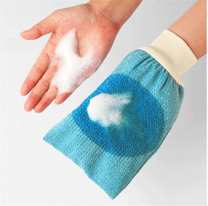 Cotton Bath <b>Gloves</b> Hammam Scrub Mitt <b>Magic</b> Peeling <b>Glove</b> for Body Exfoliation and Tan Removal Scrubbing Mitt for Bathroom Use - Product Image 3