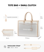LOVEVOOK sac fourre-tout en cuir PU de haute qualité pour femmes sac à bandoulière bureau professeur infirmière grande capacité sac à main et porte-monnaie