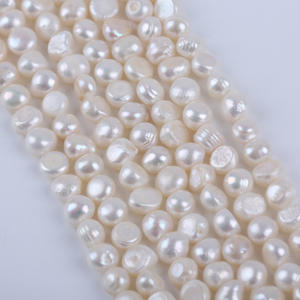 Perlas Barrocas de Agua Dulce de 8-9 mm, Doble Cara, Ligeras, Sueltas, Hechas a Mano, para Joyería DIY con Orificio Horizontal Natural, Venta Directa - Product Image 3