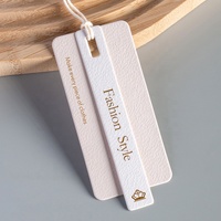 Luxus benutzer definierte Logo recyceln rosa Kleidung Kleidungs stück T-Shirt Hose Pappe Schaukel Papier hängen Tag Hangtag Etikett Aufkleber für Kleidung