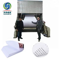 Máquina para Fabricar Papel de Escritura A4 de 3200 mm y 100 TPD, para Impresión de Papel para Cuadernos, Totalmente Automática con Control PLC