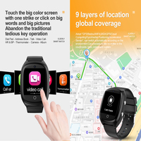 Reloj Inteligente para Personas Mayores D300 4G con Posicionamiento GPS, SOS, Llamadas Espaciales, Videollamadas, Temperatura Corporal, Frecuencia Cardíaca