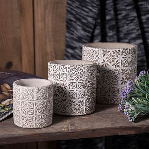 Ornamento da giardino <span class=keywords><strong>in</strong></span> Silicone stampi statua di <span class=keywords><strong>cemento</strong></span> <span class=keywords><strong>in</strong></span> fibra di vetro vaso di fiori utensili prodotto per la casa per la modellatura della scultura - Product Image 4