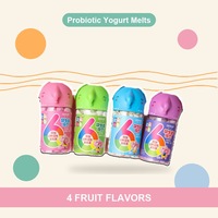 Yaourts lyophilisés aux fraises, probiotiques, sans additifs, pour tout-petits et enfants, marque privée OEM
