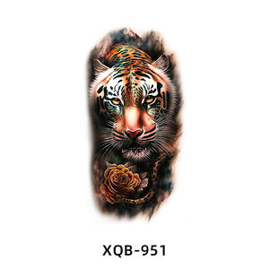 <span class=keywords><strong>Pequeño</strong></span> <span class=keywords><strong>brazo</strong></span> completo impermeable <span class=keywords><strong>tatuaje</strong></span> temporal pegatina blanco y negro Animal simulación durabilidad para hombres y mujeres - Product Image 6